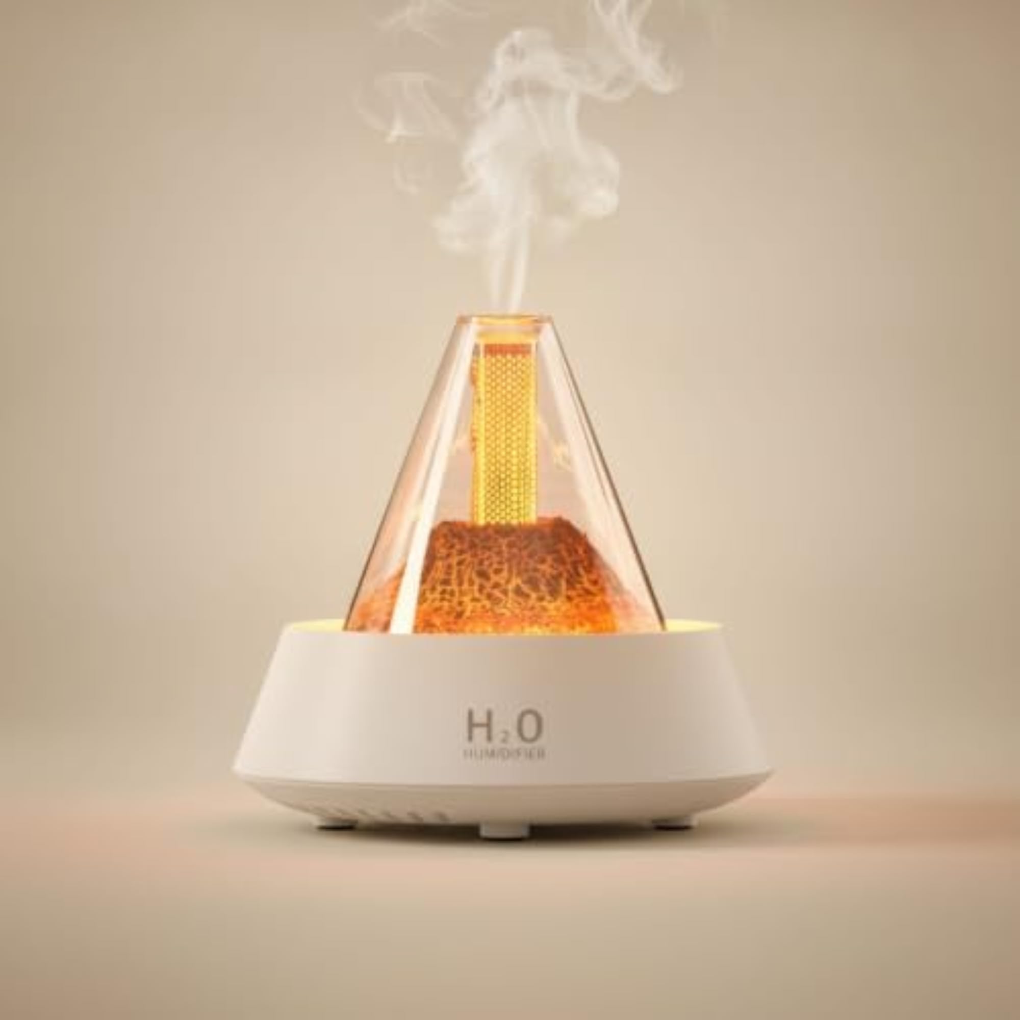 Electric Volcano Humidifier Decorative Dispenser with Light for Desk